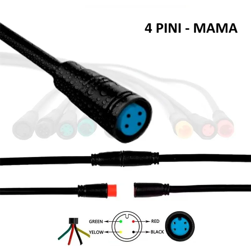 Mufa rezistenta la apa 8 mm 4 pini - F