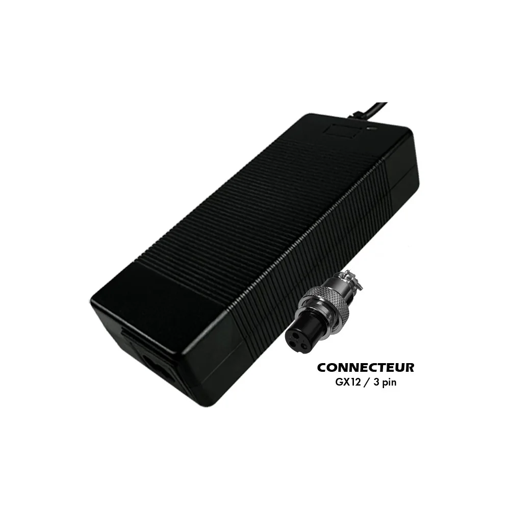 Incarcator trotineta electrica 36V, Output 42V 2A cu mufa GX12 – 36 V, 42 V