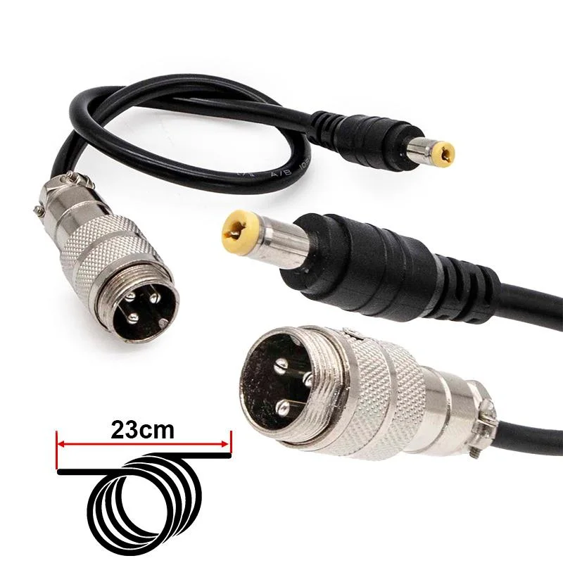 Adaptor GX16 la DC 5.5 2.1